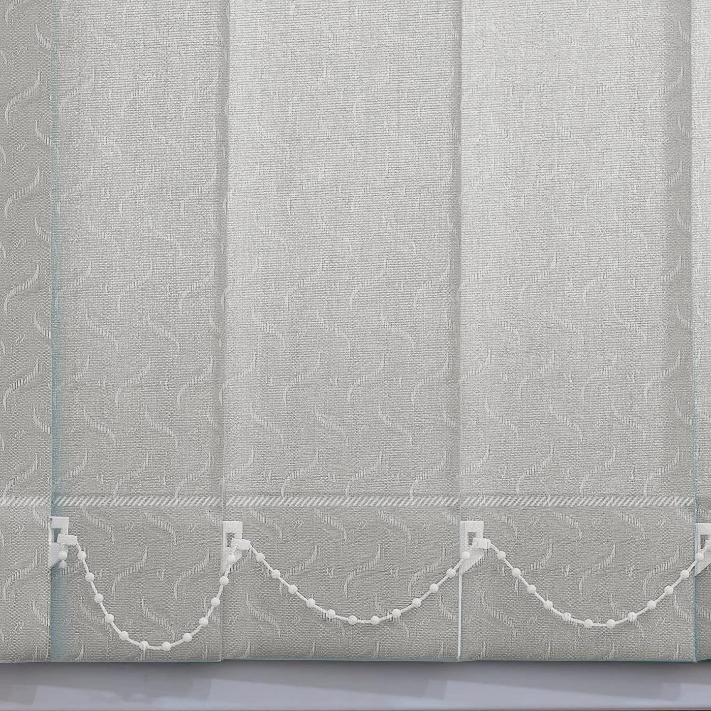 Vertical Blind Slats Replacement 89mm - Dolphin Grey Steel - 1700mm (J8795)