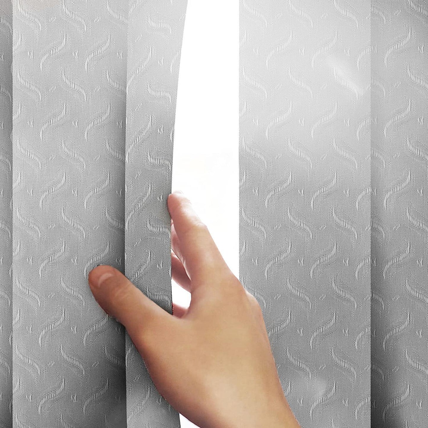 Vertical Blind Slats Replacement 89mm - Dolphin Grey Steel - 1700mm (J8795)