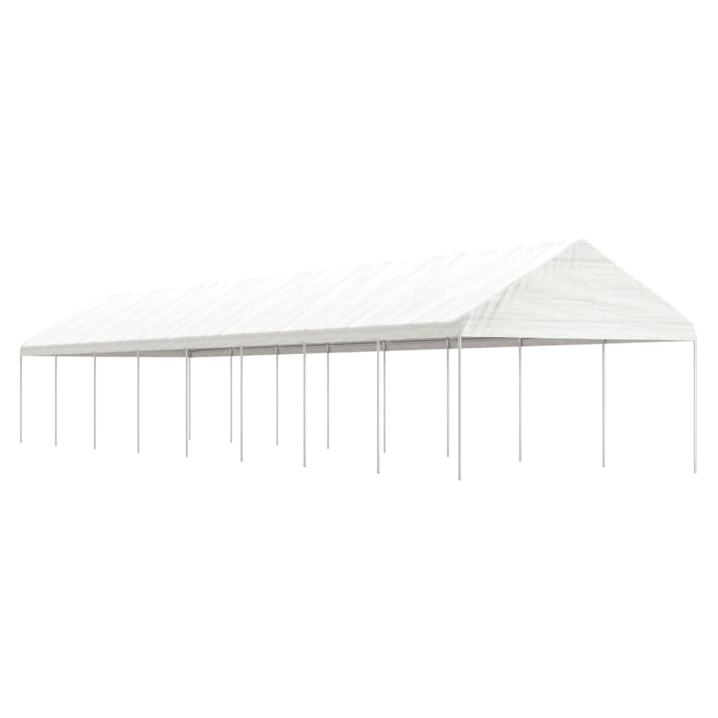 vidaXL Gazebo with Roof White 17.84x4.08x3.22 m Polyethylene