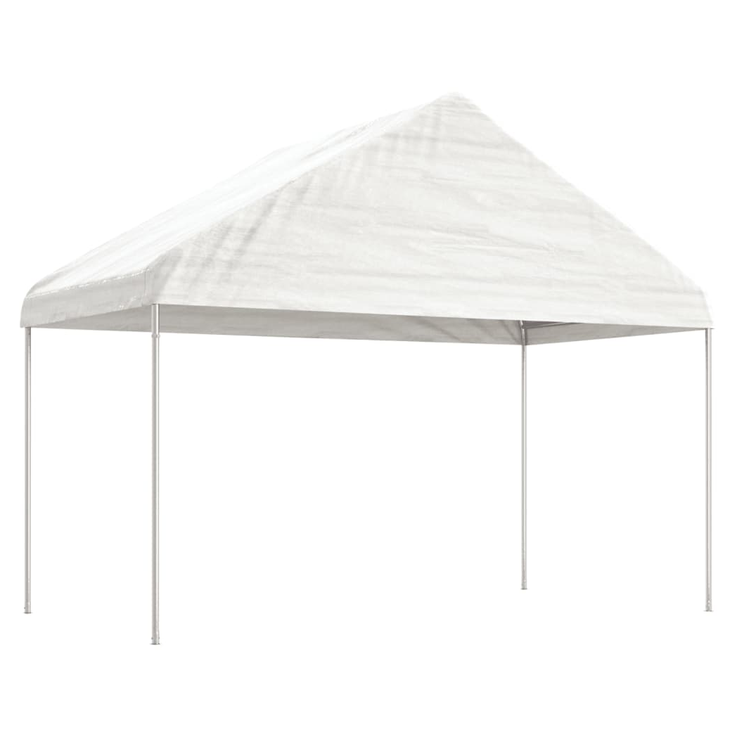 vidaXL Gazebo with Roof White 17.84x4.08x3.22 m Polyethylene