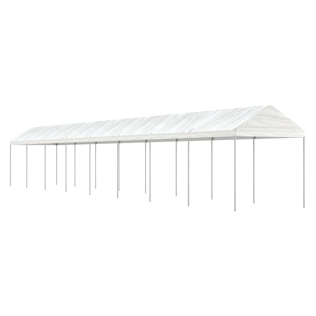 vidaXL Gazebo with Roof White 17.84x2.28x2.69 m Polyethylene