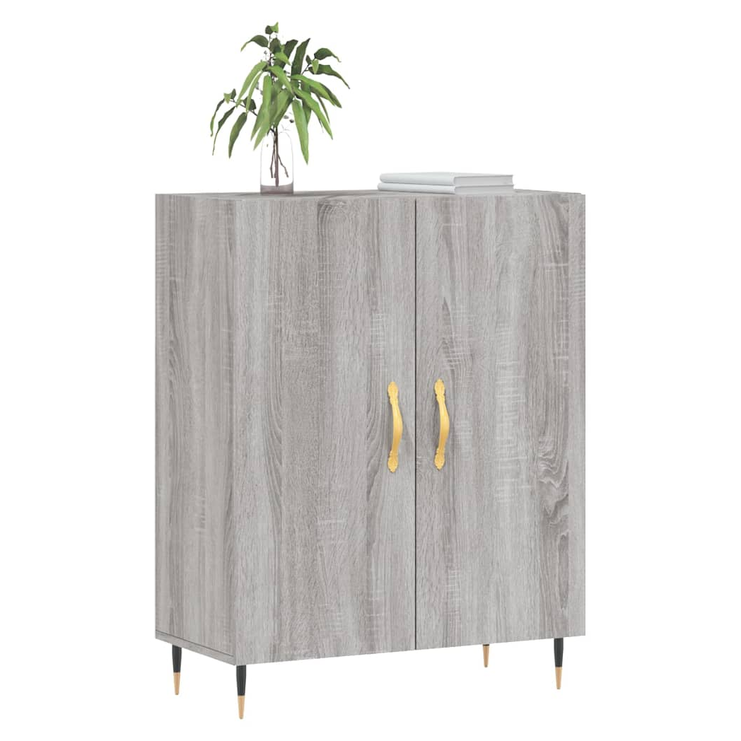 vidaXL Sideboard Grey Sonoma 69.5x34x90 cm Engineered Wood