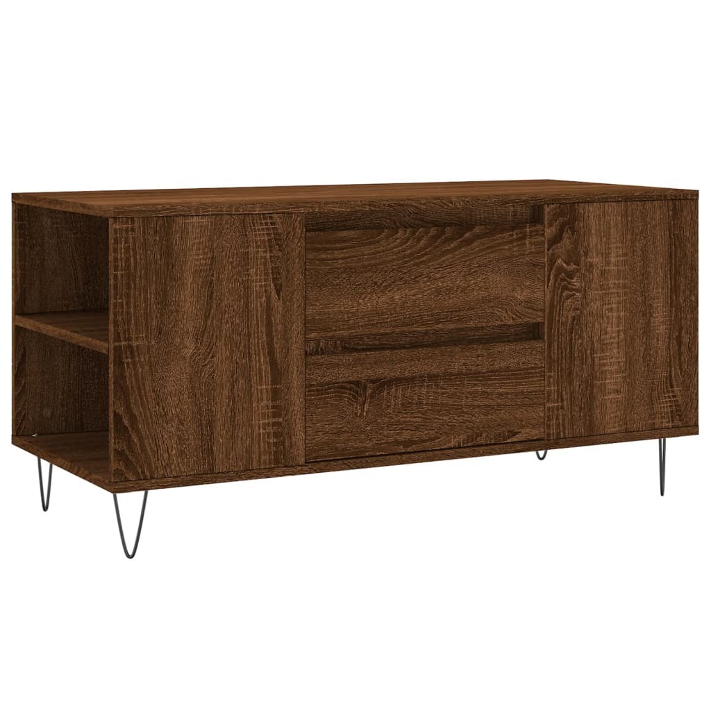 vidaXL Coffee Table Brown Oak 102x44.5x50 cm Engineered Wood