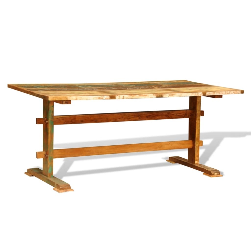 vidaXL Dining Table Vintage Reclaimed Wood