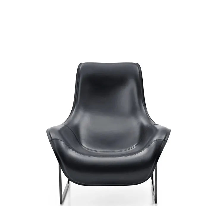 Creative online celebrity design FRP Matt duck tongue chair lazy leisure special-shaped spoon nest leather chair art sofa