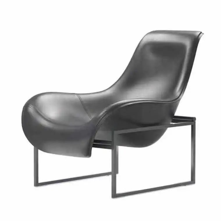 Creative online celebrity design FRP Matt duck tongue chair lazy leisure special-shaped spoon nest leather chair art sofa