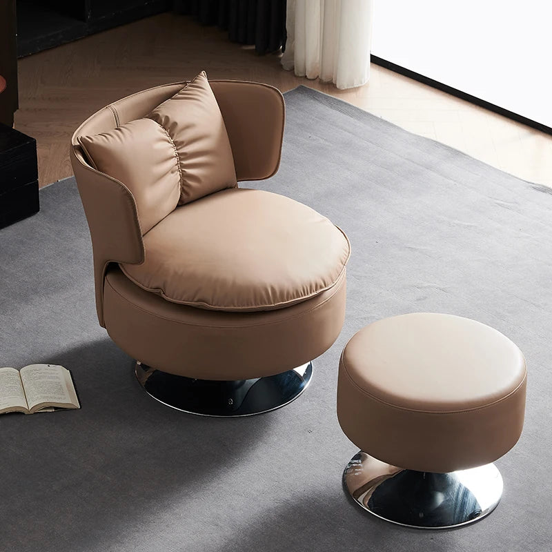 Luxury Recliner Sofa Living Room Chairs Swivel Accent Lazy Nordic Desk Modern Living Room Chairs Bedroom Design Silla Furniture