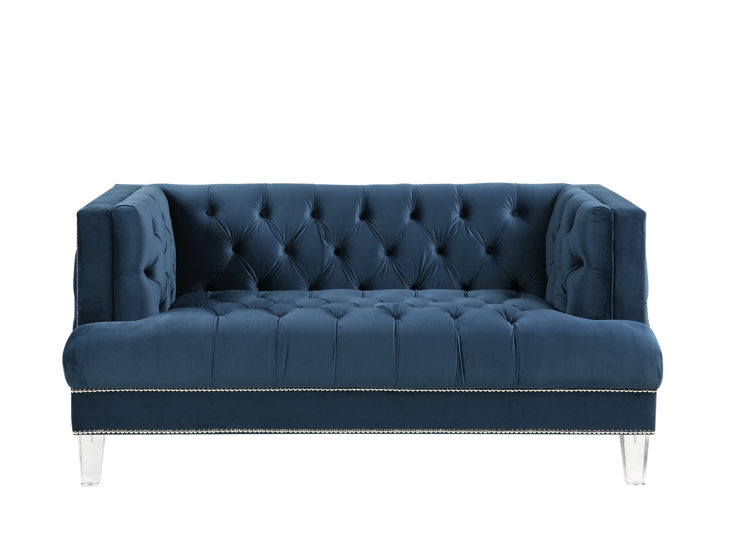 Ansario Loveseat, Blue Velvet 56456