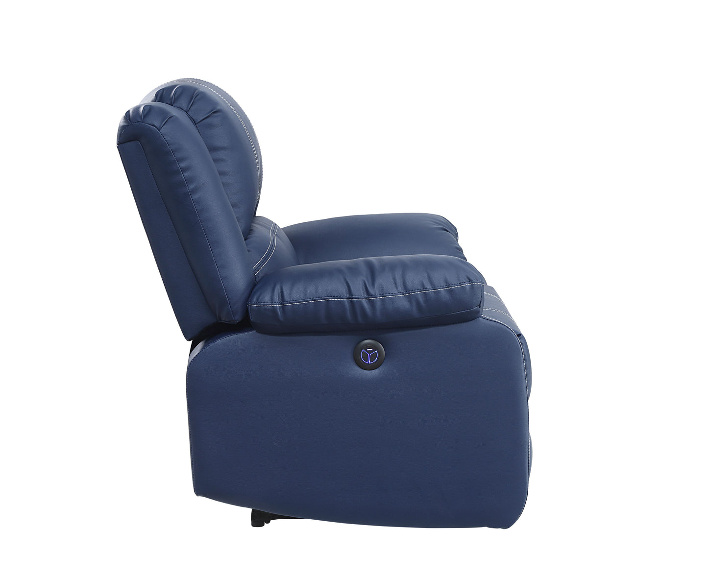 Zuriel Power Motion Loveseat, Blue PU 54616