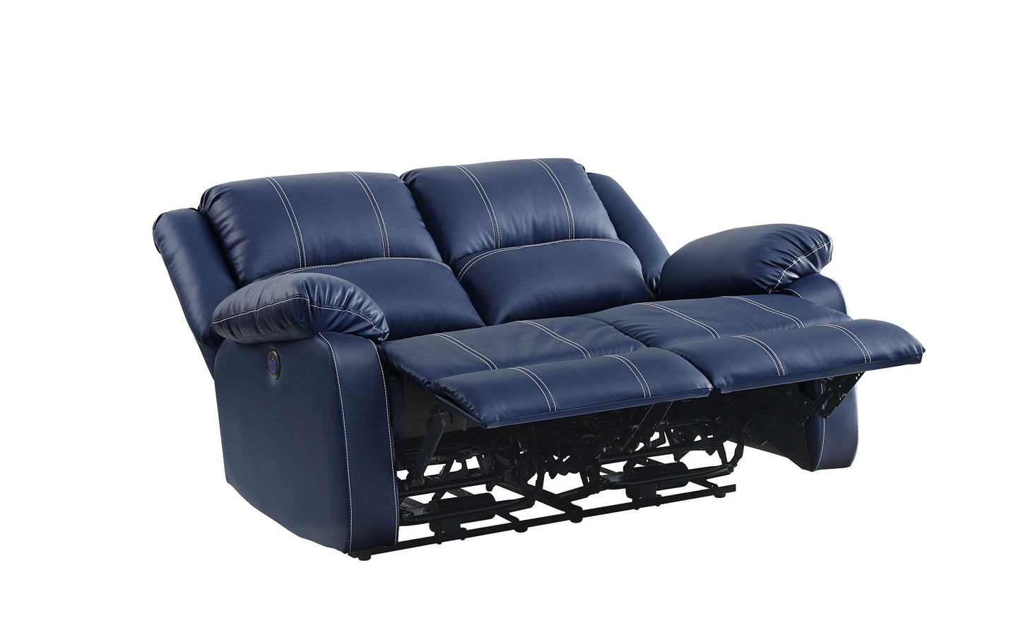 Zuriel Power Motion Loveseat, Blue PU 54616