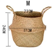 Seaweed Wicker Basket Rattan Hanging Flowerpot Flowerpot Dirty Clothes Dirty Clothes Basket Storage Basket WF1015