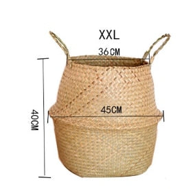 Seaweed Wicker Basket Rattan Hanging Flowerpot Flowerpot Dirty Clothes Dirty Clothes Basket Storage Basket WF1015