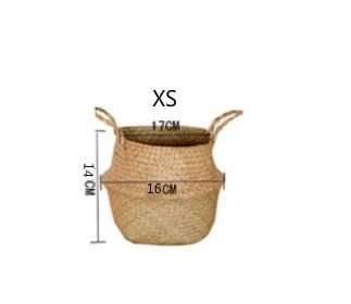 Seaweed Wicker Basket Rattan Hanging Flowerpot Flowerpot Dirty Clothes Dirty Clothes Basket Storage Basket WF1015