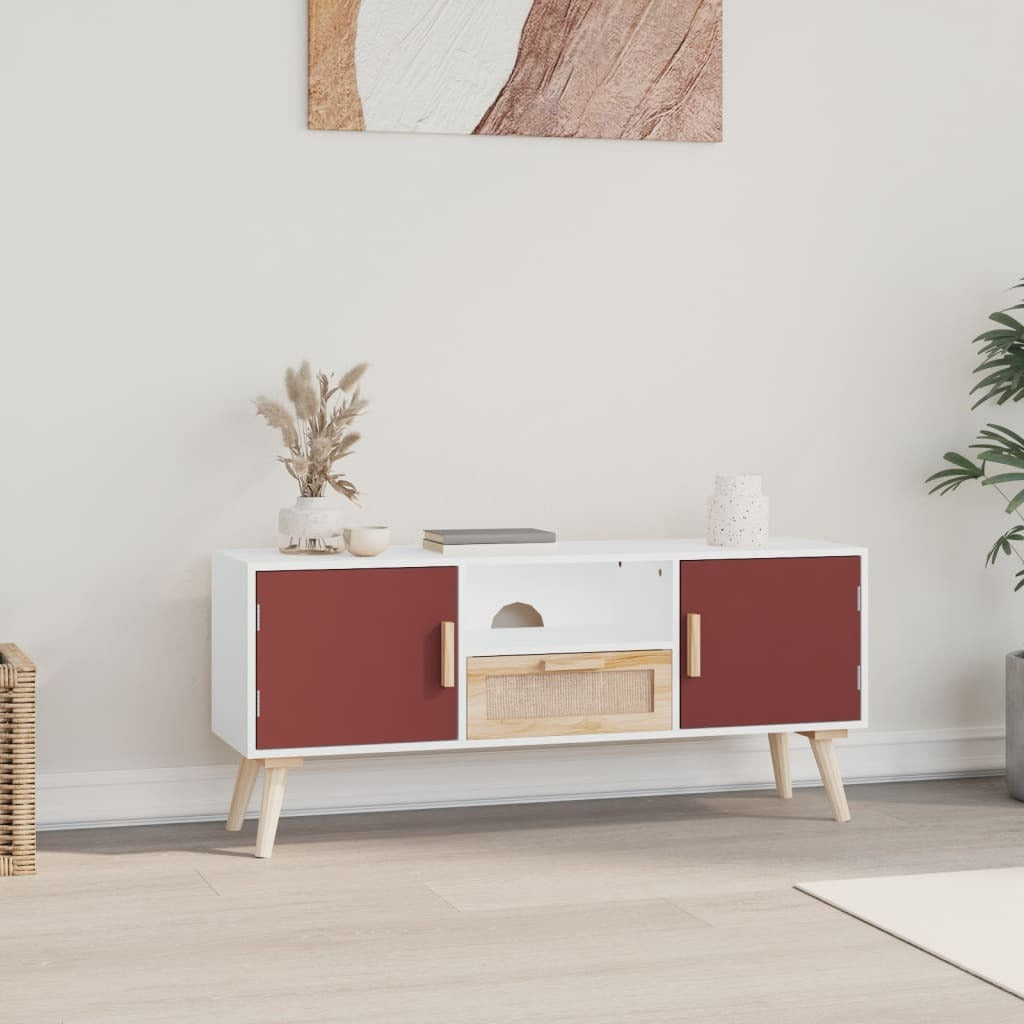 TV Cabinet with Doors 105x30x45 cm Engineered Wood