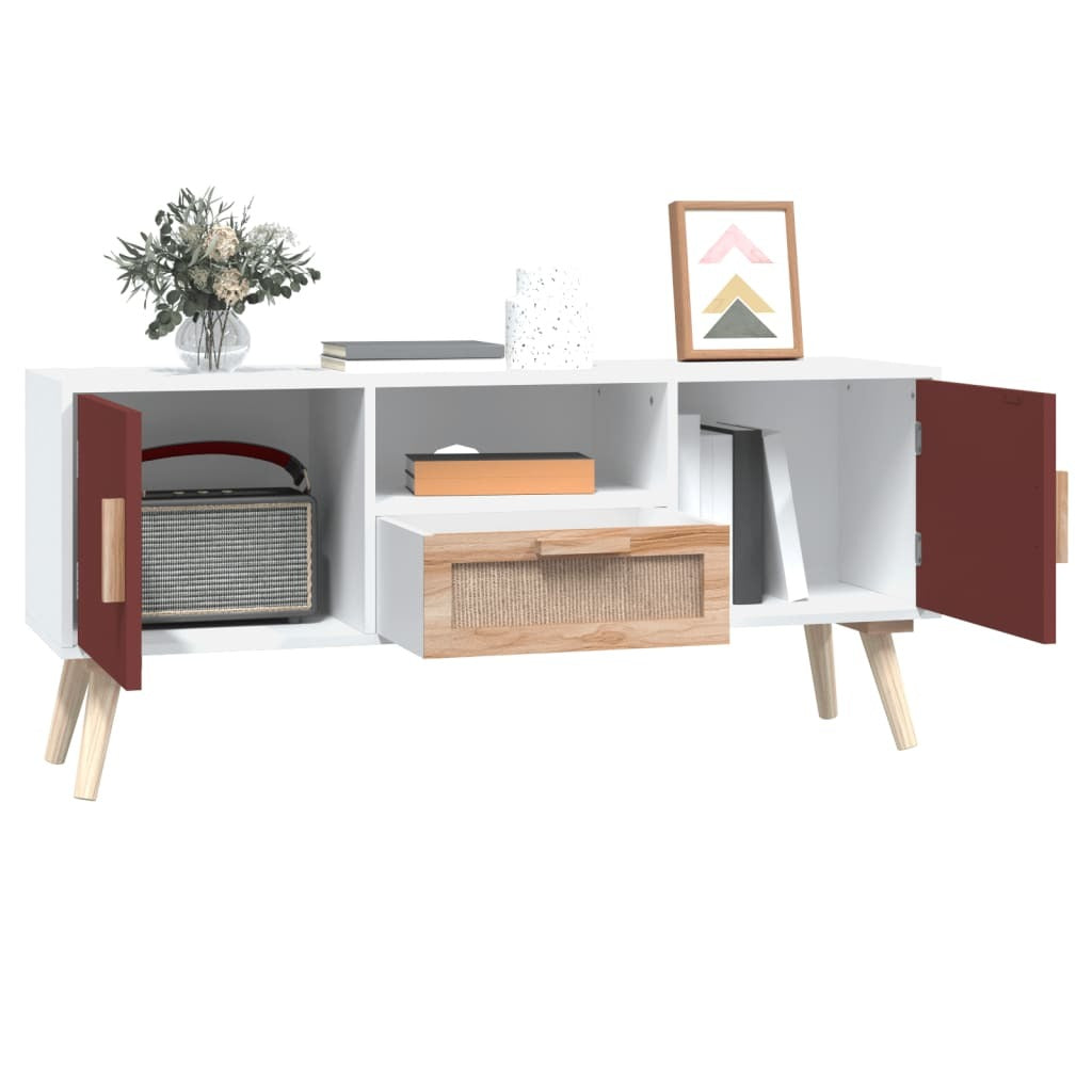 TV Cabinet with Doors 105x30x45 cm Engineered Wood