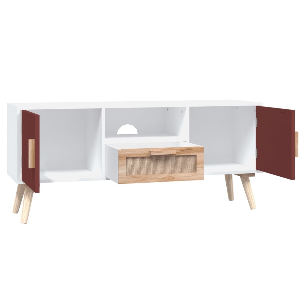 TV Cabinet with Doors 105x30x45 cm Engineered Wood