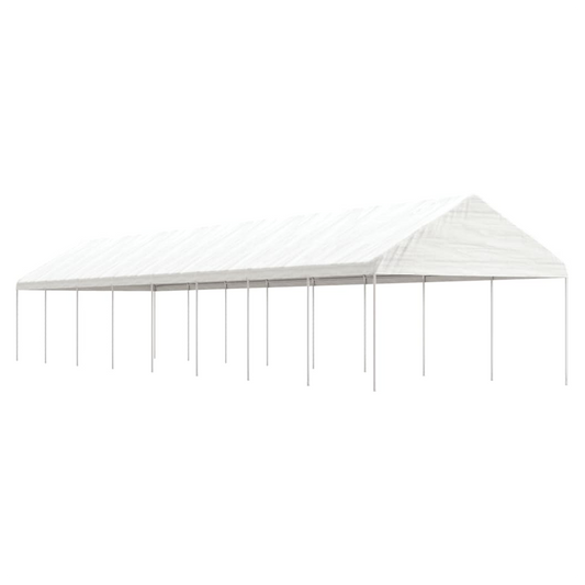 vidaXL Gazebo with Roof White 17.84x4.08x3.22 m Polyethylene