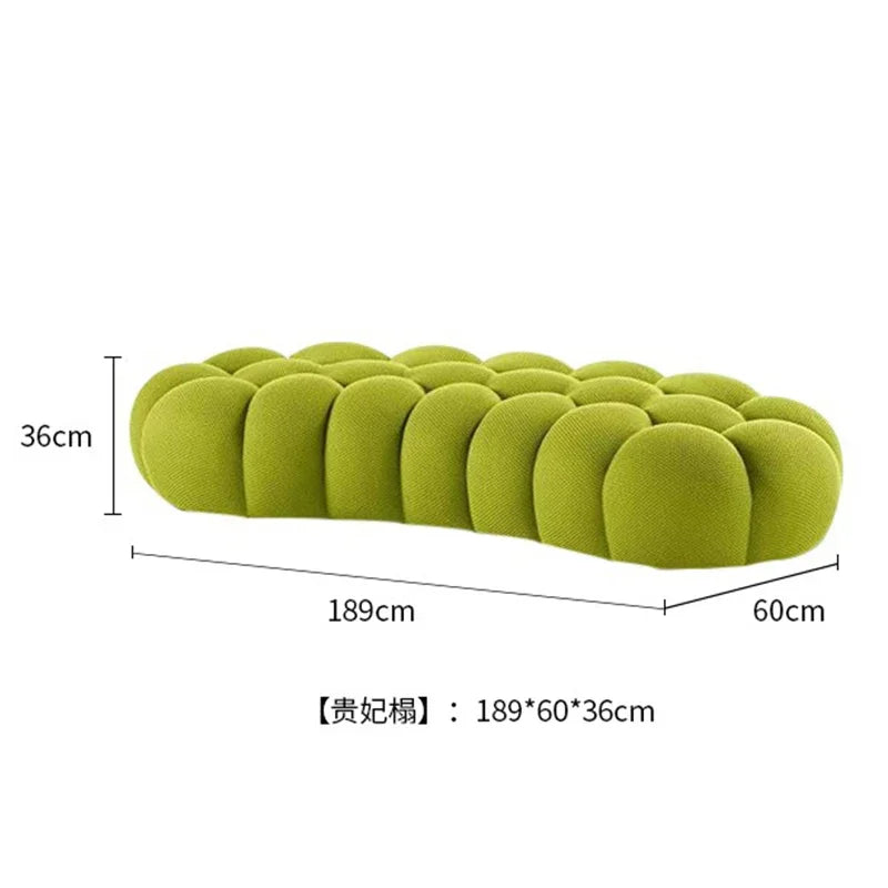 Italian minimalist Rochburg Internet celebrity single bubble football pumpkin sofa designer creative curved sofa