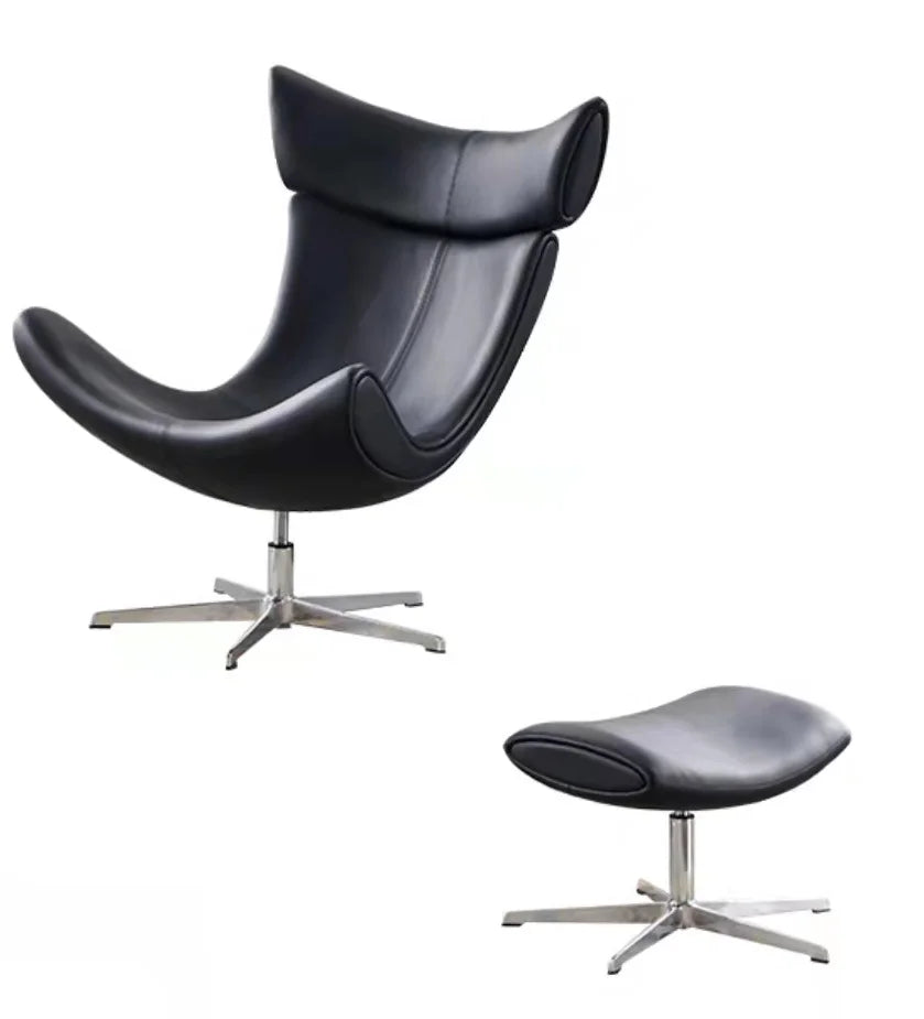 U-BEST Nordic Luxury Imola Modern Relaxing Recliner Leisure Living Room Fiberglass Lounge Sofa Chair Fabric Accent Chair Set
