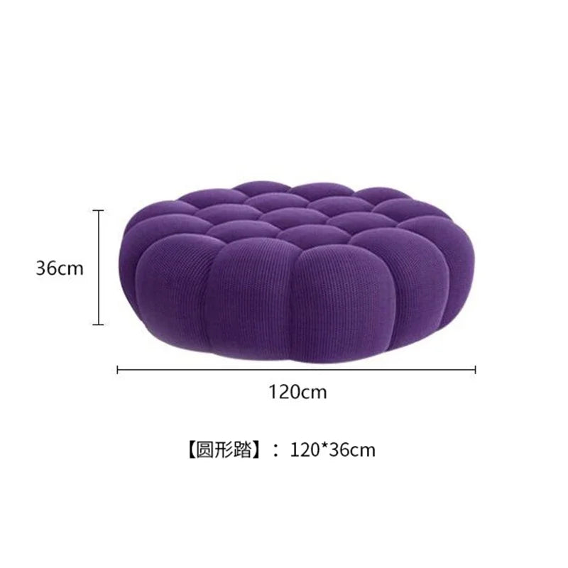 Italian minimalist Rochburg Internet celebrity single bubble football pumpkin sofa designer creative curved sofa