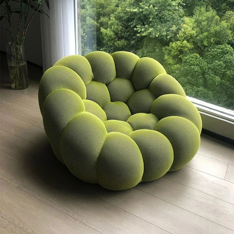 Italian minimalist Rochburg Internet celebrity single bubble football pumpkin sofa designer creative curved sofa