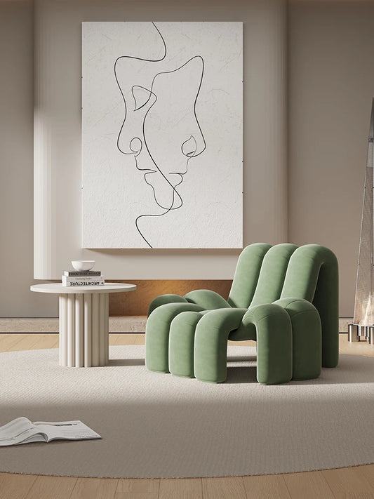 Creative Sofa Living Room Minimalist Modern Beauty Salon Reception Sofa Designer Sofa Irregular Single Personality
