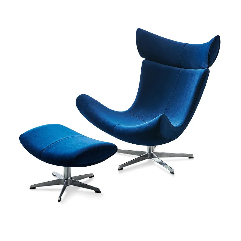 U-BEST Nordic Luxury Imola Modern Relaxing Recliner Leisure Living Room Fiberglass Lounge Sofa Chair Fabric Accent Chair Set