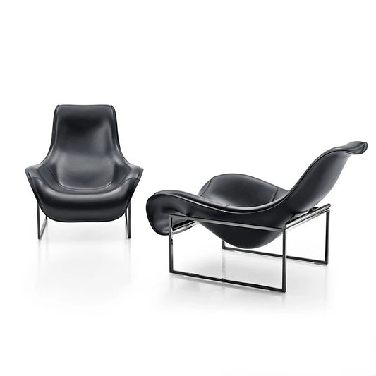 Creative online celebrity design FRP Matt duck tongue chair lazy leisure special-shaped spoon nest leather chair art sofa