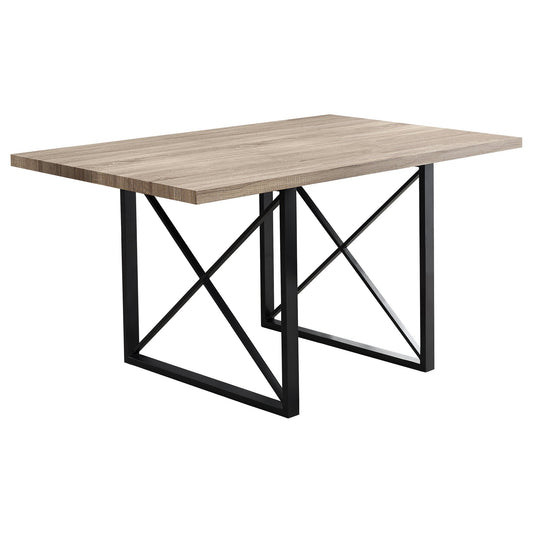 36" x 60" x 30" Dark Taupe  Black  HollowCore  Particle Board  Metal